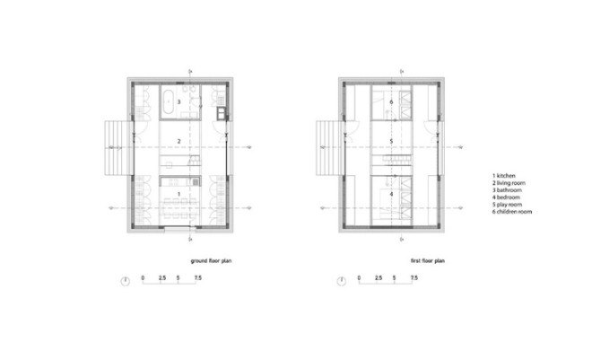 Dekleva Gregorič Arhitekti, Compact Karst House, Karst, Slovenia, Karst Plateau, stony house, monolithic architecture, contemporary architecture, untreated wood, wooden volumes, limestone, pitched roof, concrete, skylights