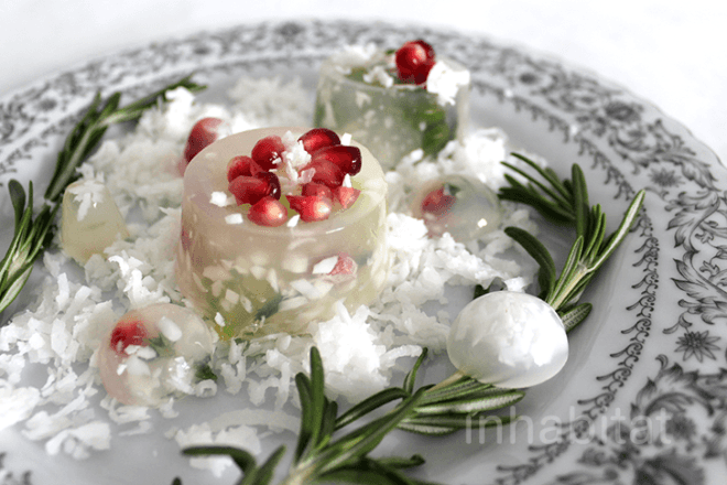 edible terrarium, terrariums, edible slow globe, diy snow globe, holiday desserts, unique dessert, cool dessert, diy snow globe, inhabitat diy, yuka yoneda, how to make an edible terrarium
