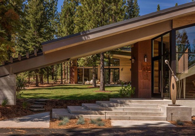Flight House, Sage Architecture, california architecture, mountain home, wooden house, wooden architecture, cabin log, treehouse, passive solar design, green architecture, sustainably harvested wood, natural materials