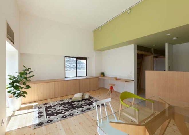 apartment renovation, Tokyo, Japanese architecture, green renovation, mezzanine, wooden architecture, Sinato, Fujigaoka T, reading room design, small spaces, small apartments