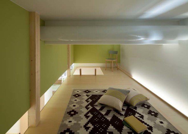 apartment renovation, Tokyo, Japanese architecture, green renovation, mezzanine, wooden architecture, Sinato, Fujigaoka T, reading room design, small spaces, small apartments
