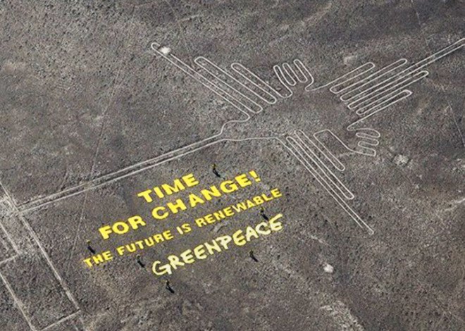 Greenpeace, greenpeace, Nazca, nazca, Nazca Peru, nazca peru, UNESCO, unesco, Unesco, Unesco Peru, Peru Nazca, Nazca lines, nazca damage, nazca greenpeace,