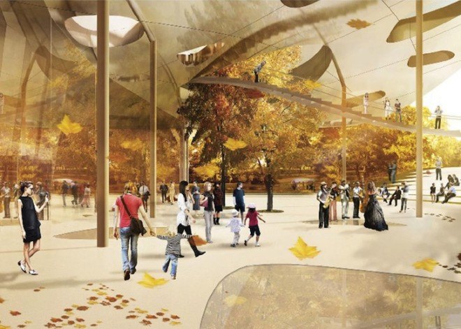 Ludwig Museum, New National gallery, museum project, Sou Fujimoto, Liget Budapest, KOZTI Architects, DIID Architectes, Hungary, Budapest, museum, museum design, Hungarian Music museum, oblong skylights, skylights