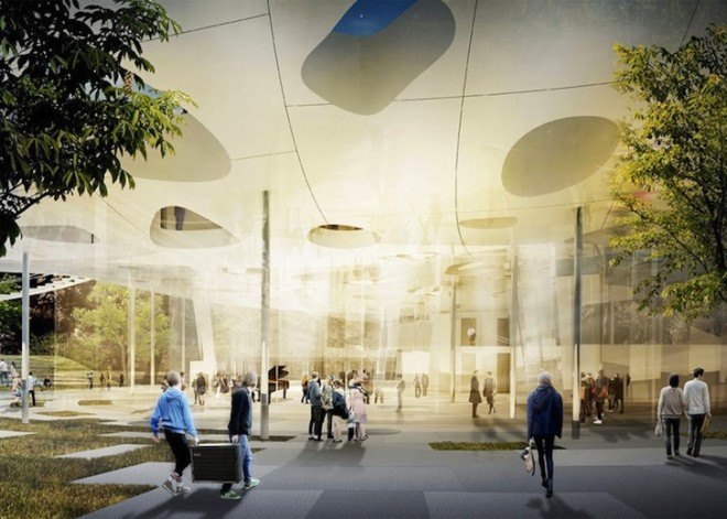 Ludwig Museum, New National gallery, museum project, Sou Fujimoto, Liget Budapest, KOZTI Architects, DIID Architectes, Hungary, Budapest, museum, museum design, Hungarian Music museum, oblong skylights, skylights