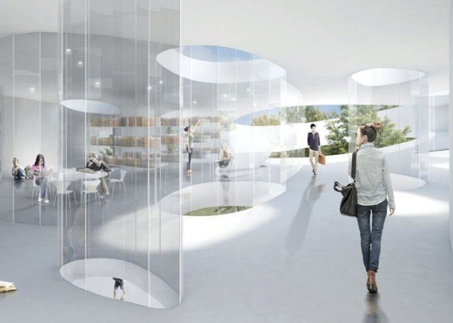 Ludwig Museum, New National gallery, museum project, Sou Fujimoto, Liget Budapest, KOZTI Architects, DIID Architectes, Hungary, Budapest, museum, museum design, Hungarian Music museum, oblong skylights, skylights