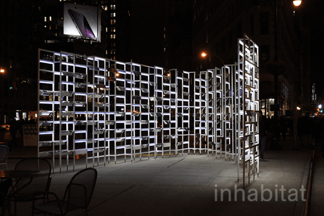 nyc art, art installation nyc, bengal.fierro, Flatiron competition, flatiron holiday exhibit, holiday season nyc, INABA, light installation, New York Light, Tillotson Design Associates, madison square art, flatiron light installation, light display flatiron, light art