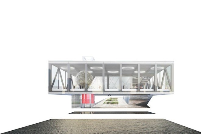 OMA, Shanghai, Lujiazui, exhibition center, Lujiazui, Lujiazui exhibition center, huangpu river, shanghai shipyard, shanghai waterfront, spatial armature, events plaza
