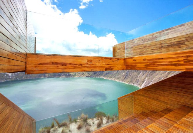 mirado en la laguna del quilotoa, quilotoa crater, quilotoa, ecuador, viewpoint, platform, view platform, pavilion, javier mera, erdc arquitectors, jorge andrade benitez, jorge andrade, daniel moreno, daniel moreno flores, eco travel, eco tourism, teak wood, modular, modular construction, green design, green building, green architecture, sustainable building, sustainable design, sustainable architecture, eco design