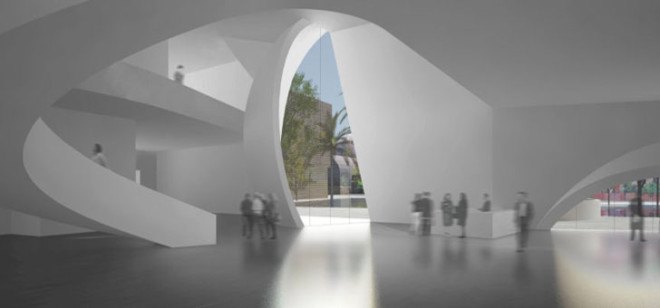 Steven Holl Architects, design competition, museum, photovoltaics, solar power, museum extension, exhibition space, Mumbai city muesum, mumbai, india architecture, opolis architects