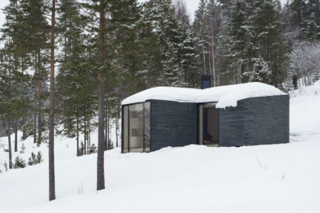 Norderhov Cabin, Atelier Oslo, eco cabin, norway, cabin, winter cabin,