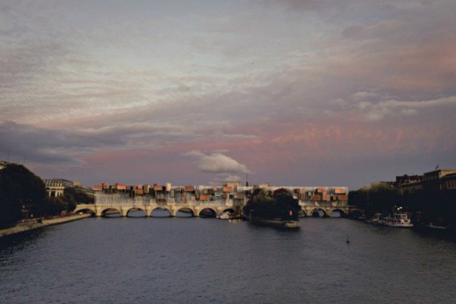 Pont 9, Stephane Malka, malka architecture, parastic architecture, mobile ghetto, paris, paris bridge