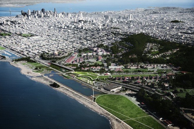James Corner, James Corner Field Operations, Field Operations, Crissy Field Center, Crissy Field, San Francisco, Golden Gate Bridge, Presidio, Presidio Visitor Center, Learning Landscape, Doyle Drive highway, presidio parklands, new presidio parklands project, park, landscape architecture, national park,