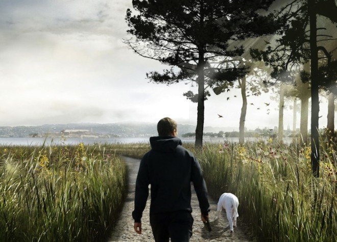 James Corner, James Corner Field Operations, Field Operations, Crissy Field Center, Crissy Field, San Francisco, Golden Gate Bridge, Presidio, Presidio Visitor Center, Learning Landscape, Doyle Drive highway, presidio parklands, new presidio parklands project, park, landscape architecture, national park,