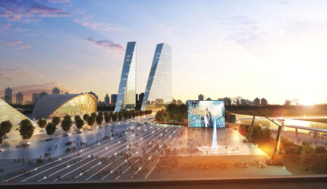 Project Meganom, Moscow, russian architects, riverfront, waterfront, green spaces, city parks, water purification, green urbanism. green masterplan