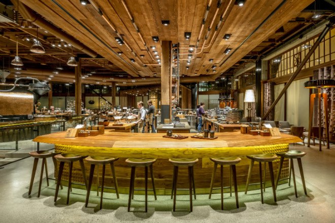Reserve Roastery Tasting Room, Starbucks, seattle, coffee shop, eco coffee shop, sustainable coffee, starbucks reserve coffee, green renovation