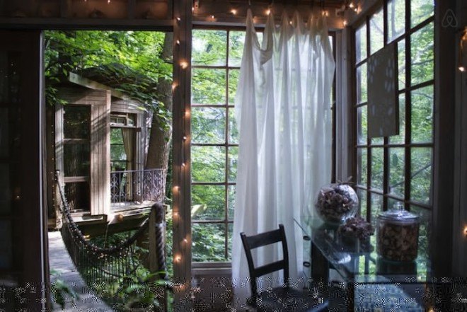 Peter Bahouth, Airbnb, Airbnb rental, Secluded Intown Treehouse, treehouse, Atlanta, airbnb treehouse, magical treehouse, reclaimed materials, salvaged materials, antiques, short leaf pine