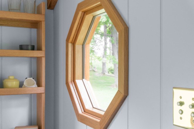 Shepherd Hut, Gute, tiny homes, tiny mobile homes, mobile homes, guest house, hardwood, dutch style doors, solar panel, off grid, space saving furniture, prefab home, modular furniture
