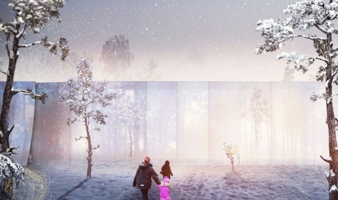 Santa Claus, Ruukki Construction, Unbelievable Challenge, Perävainio, Oulu, Snøhetta, City of Oulu, Helsinki Design Week, santa claus logistics center, logistics center, invisible building, Alexandru Oprita, Laurentiu Constantin, nothing is impossible