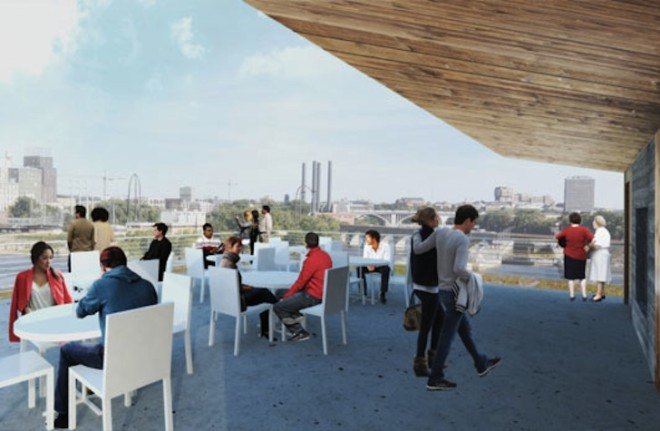 SCAPE, Rogers Partners, Mississippi River, Minneapolis, Water Works, landscape architecture, St anthony's falls, ecology, riverfront park, waterfront park