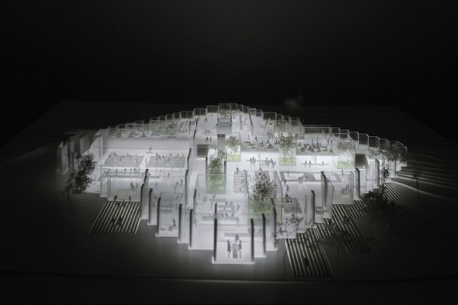 COBE, Adidas, Germany, Herzogenaurach, rhombus-shaped building, World of Sports, Dan Stubbergaard, Meet & Eat, multifunctional building, winter gardens, floor-to-ceiling windows, Knippers Helbig, Transsolar,
