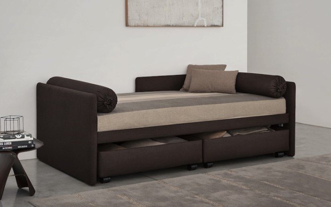 Duetto, Flou, trundle bed, transforming furniture, multifunctional furniture, sofa bed