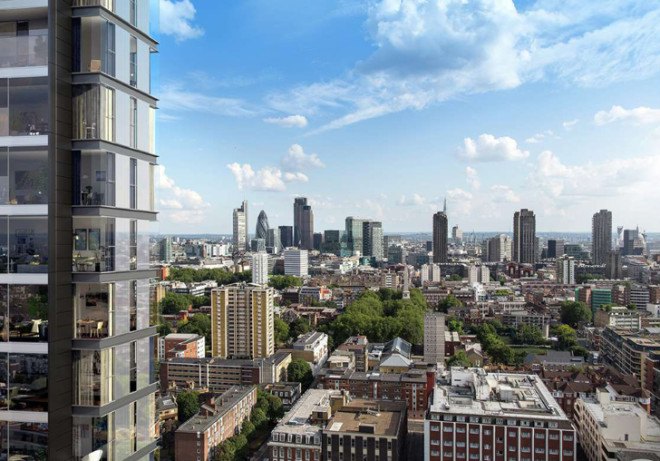 Foster + Partners, 250 City Road London, London, London high-rise, London towers, Norman Foster, bike parking, bike paths, bike lanes, cycle-friendly architecture, green transportation, mass transport