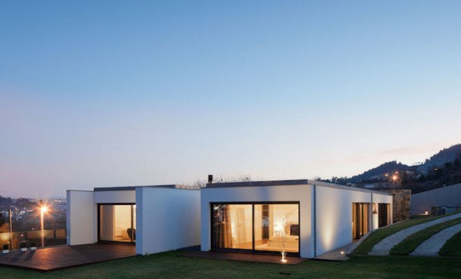 Casa RM, Portugal, FCC Arquitectura, renovated farmhouse, former farmhouse, stone, stone facade, modern architecture, contemporary architecture, natural light, stone walls, contemporary design,