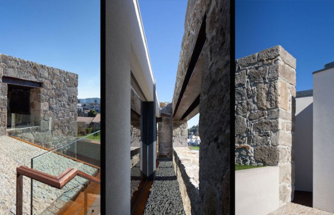 Casa RM, Portugal, FCC Arquitectura, renovated farmhouse, former farmhouse, stone, stone facade, modern architecture, contemporary architecture, natural light, stone walls, contemporary design,
