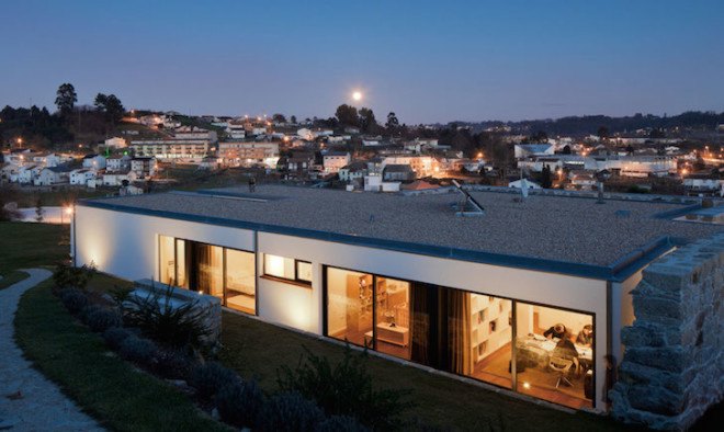 Casa RM, Portugal, FCC Arquitectura, renovated farmhouse, former farmhouse, stone, stone facade, modern architecture, contemporary architecture, natural light, stone walls, contemporary design,