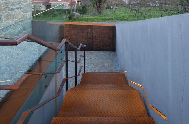 Casa RM, Portugal, FCC Arquitectura, renovated farmhouse, former farmhouse, stone, stone facade, modern architecture, contemporary architecture, natural light, stone walls, contemporary design,