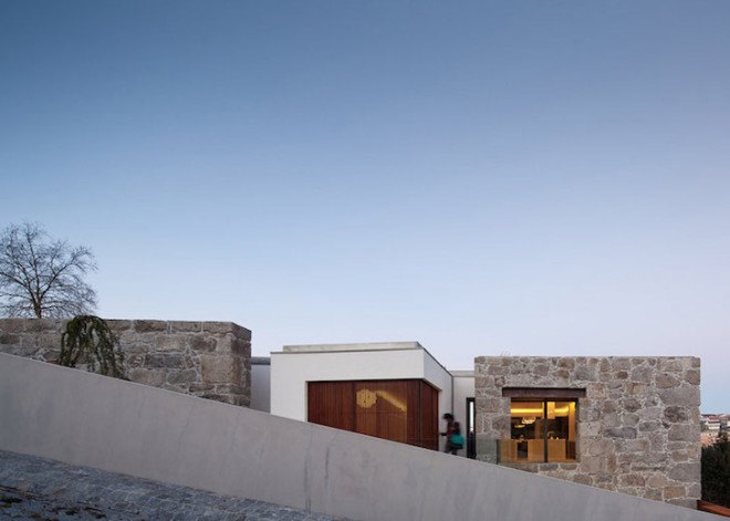 Casa RM, Portugal, FCC Arquitectura, renovated farmhouse, former farmhouse, stone, stone facade, modern architecture, contemporary architecture, natural light, stone walls, contemporary design,