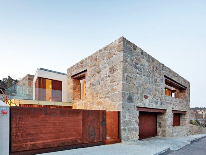 Casa RM, Portugal, FCC Arquitectura, renovated farmhouse, former farmhouse, stone, stone facade, modern architecture, contemporary architecture, natural light, stone walls, contemporary design,