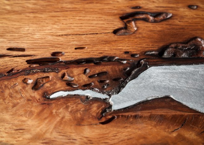 Hilla Shamia, Aluminium Furniture, Tree Trunk Furniture, Natural Wood Furniture, Charcoal Furniture, Israeli Furniture Design