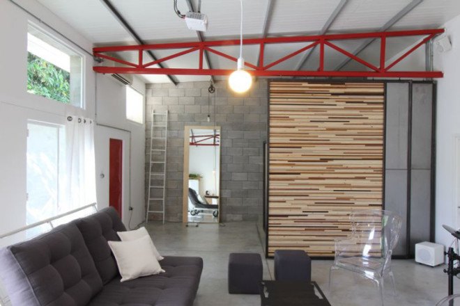 renovated architecture, Ron Shenkin, green renovation, flexible spaces, Israeli architects, transformable furniture, steal beams, recycled building material, recycled materials, wood off-cuts, green design