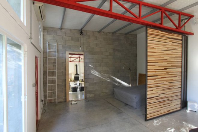 renovated architecture, Ron Shenkin, green renovation, flexible spaces, Israeli architects, transformable furniture, steal beams, recycled building material, recycled materials, wood off-cuts, green design