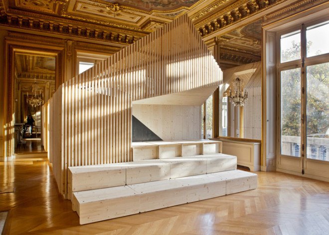 Estelle Vincent, Ekimetrics, Paris office building, Paris, green renovation, office renovation, wooden structure, wooden installation, marketing agency, meeting space, office