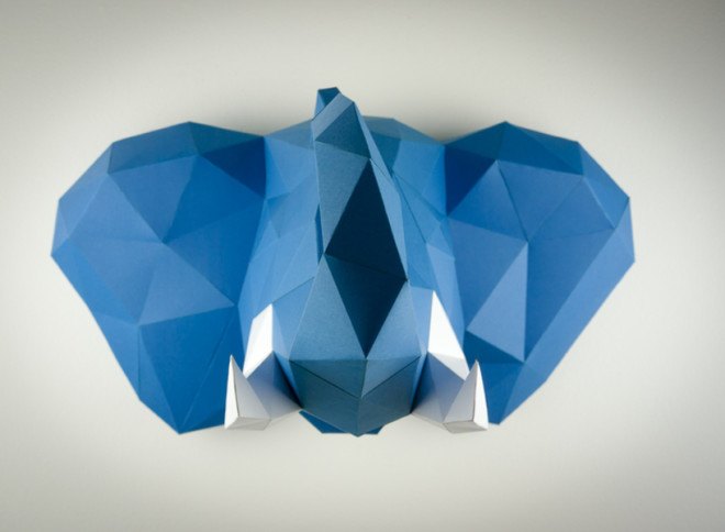 papertrophy, indiegogo, minimalist, art, safari trophy, animal trophy, paper art, ecofriendly paper, FSC certified paper, paper craft, paper sculptures, reader submitted content