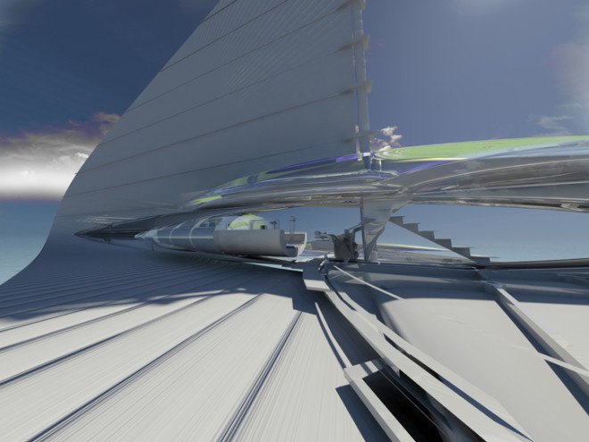 Margot Krasojevic, solar-powered design, solar power, perpetual motion, maritime vehicle, hydrofoils, Fresnel lenses, solar concentrators, solar energy, photovoltaic cells, energy efficient yacht, green transportation