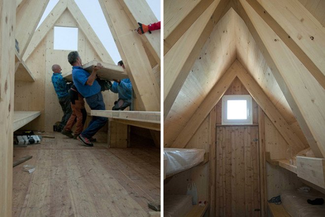 Luca Vuerich, Camping Luca Vuerich, prefab mountain refuge, dead mountain guide, isolated refuge, Foronon Buinz Mountain, Italian Alps
