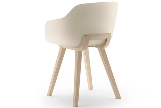 Jean Louis Iratzoki, biodegradable chair, recyclable, Kuskoa Bi, Maison&Objet, bioplastic seat, Alki, injected bioplastic