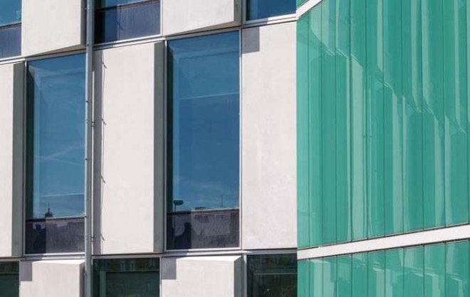 Lund, Sweden, City Hall, Christensen & Co Architects, energy efficiency, energy efficient building, Lund City Hall, Swedish City Hall, W-shaped architecture, green roof, renewable energy, solar power,