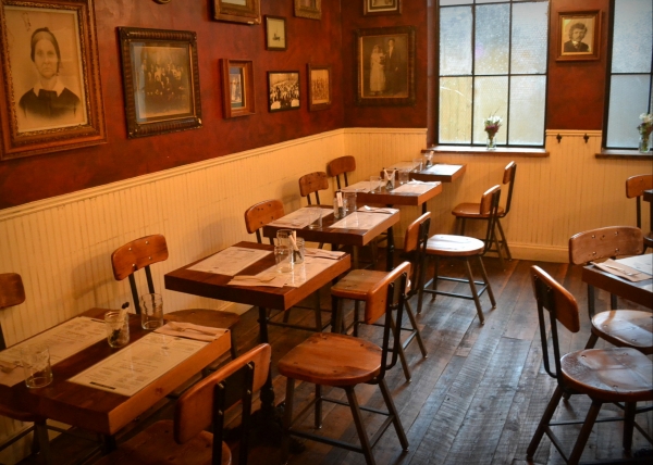 recycled brooklyn, reclaimed wood, reclaimed wood brooklyn, reclaimed furniture nyc, reclaimed furniture, eco-friendly furniture nyc, custom wood furniture nyc, the meatball shop, meatball shop nyc, meatball shop furniture, meatball shop custom dining sets, matt and steve loftice, matthew and steven loftice, salvaged furniture brooklyn ny