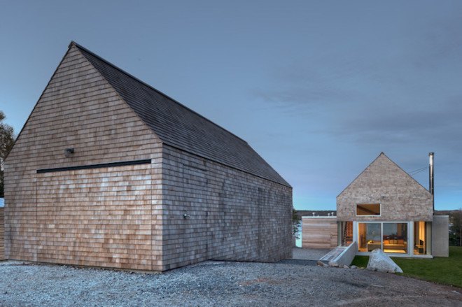 MacKay-Lyons Sweetapple Architects, Martin-Lancaster House, cedar-clad home, cedar home, passive solar, passive solar architecture, passive architecture,
