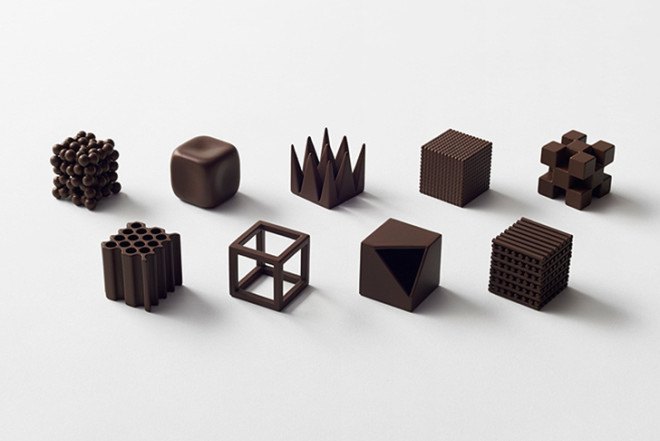 Nendo, geometric, textured chocolate, Chocolatexture, Japanese design, Maison&Objet, Designer of the Year