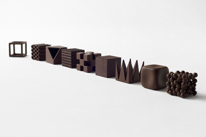 Nendo, geometric, textured chocolate, Chocolatexture, Japanese design, Maison&Objet, Designer of the Year