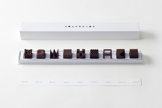 Nendo, geometric, textured chocolate, Chocolatexture, Japanese design, Maison&Objet, Designer of the Year
