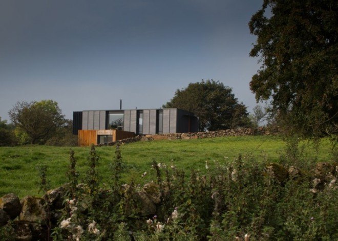 Patrick Bradley, Grillagh Water House, architecture, shipping container homes, shipping container design, farm house design, sustainable design, repurposed materials, farm architecture
