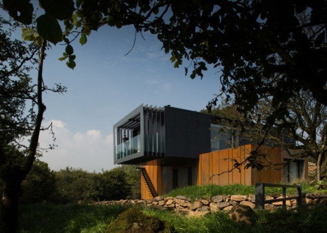 Patrick Bradley, Grillagh Water House, architecture, shipping container homes, shipping container design, farm house design, sustainable design, repurposed materials, farm architecture