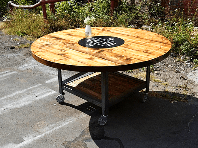recycled brooklyn, reclaimed wood, reclaimed wood brooklyn, reclaimed furniture nyc, reclaimed furniture, eco-friendly furniture nyc, custom wood furniture nyc, the meatball shop, meatball shop nyc, meatball shop furniture, meatball shop custom dining sets, matt and steve loftice, matthew and steven loftice, salvaged furniture brooklyn ny