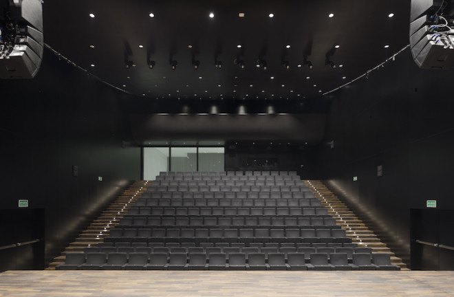 Barozzi Veiga, Philharmonic Hall, concert Hall, Poland, Szczecin, organ, crystalline architecture, gold leaf, triangular panels, Fibonacci sequence, minimalist design, symphony hall,